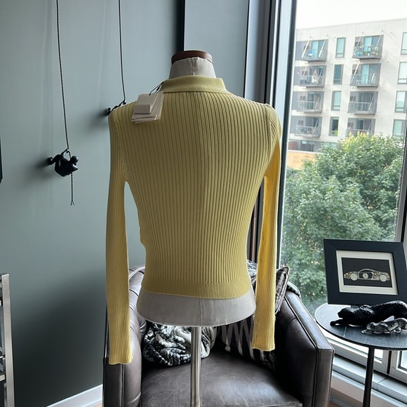 New Sandro Olympe Collared Cardigan Sweater Size 1 (Small) - Picture 4 of 6